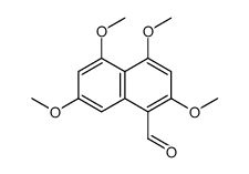 2,4,5,7-tetramethoxynaphthalene-1-carbaldehyde Structure