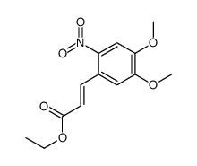 ethyl 3-(4,5-dimethoxy-2-nitrophenyl)prop-2-enoate结构式