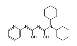 1,1-dicyclohexyl-3-(pyridin-2-ylcarbamoyl)urea Structure