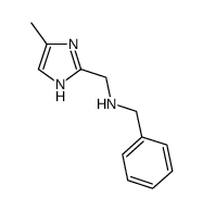 Benzyl-(4-methyl-1H-imidazol-2-ylmethyl)-amine Structure