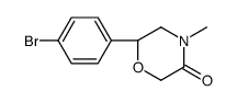 (6S)-6-(4-bromophenyl)-4-methylmorpholin-3-one Structure