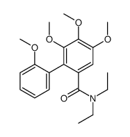 N,N-diethyl-3,4,5-trimethoxy-2-(2-methoxyphenyl)benzamide结构式