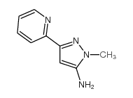 1-甲基-3-吡啶-2-基-1H-吡唑-5-胺结构式