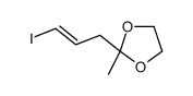 2-(3-iodoprop-2-enyl)-2-methyl-1,3-dioxolane结构式