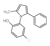 Phenol,4-chloro-2-(2-methyl-5-phenyl-1H-pyrrol-1-yl)- picture