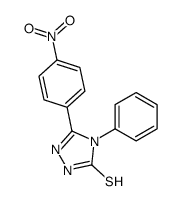 5-(4-Nitrophenyl)-4-phenyl-4H-1,2,4-triazole-3-thiol Structure
