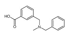 Benzoic acid, 3-[[methyl(phenylmethyl)amino]methyl] Structure