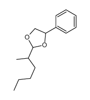 2-hexan-2-yl-4-phenyl-1,3-dioxolane结构式