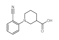 1-(2-Cyanophenyl)piperidine-3-carboxylic acid Structure