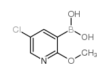 5-Chloro-2-methoxypyridine-3-boronic acid Structure