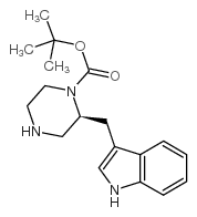 (S)-3-(1-Boc-2-piperazinylmethyl)indole structure