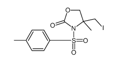 4-(iodomethyl)-4-methyl-3-(4-methylphenyl)sulfonyl-1,3-oxazolidin-2-one结构式