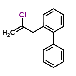2-(2-Chloro-2-propen-1-yl)biphenyl结构式
