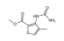 4-methyl-3-ureido-thiophene-2-carboxylic acid methyl ester Structure