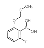 [2-fluoro-6-(methylsulfanylmethoxy)phenyl]boronic acid Structure