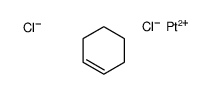 dichloro[(1,2-η)-cyclohexene]platinum结构式