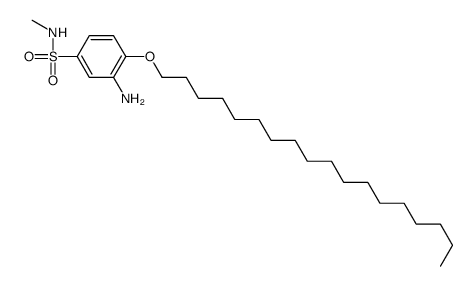 3-amino-N-methyl-4-(octadecyloxy)benzenesulphonamide结构式