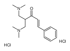 (E)-5-(dimethylamino)-4-[(dimethylamino)methyl]-1-phenylpent-1-en-3-one,dihydrochloride Structure