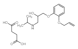 butanedioic acid,1-(propan-2-ylamino)-3-(2-prop-2-enoxyphenoxy)propan-2-ol结构式