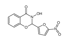 3-hydroxy-2-(5-nitrofuran-2-yl)-2H-1,3-benzoxazin-4-one Structure