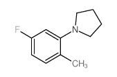 1-(5-Fluoro-2-methylphenyl)pyrrolidine Structure
