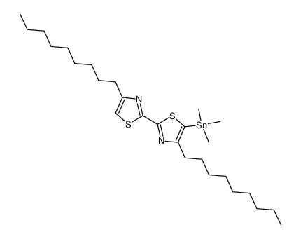 5-trimethylstannyl-4,4'-dinonyl-2,2'-bithiazole结构式