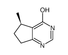 (R)-5-methyl-6,7-dihydro-5H-cyclopenta[d]pyrimidin-4-ol Structure