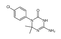 6-amino-3-(4-chloro-phenyl)-4,4-dimethyl-3,4-dihydro-1H-[1,3,5]triazin-2-one结构式