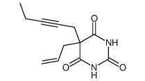 5-allyl-5-pent-2-ynyl-barbituric acid结构式