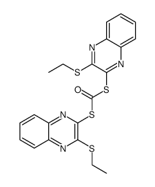 Dithiocarbonic acid S,S-bis-(3-ethylsulfanyl-quinoxalin-2-yl) ester结构式