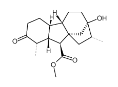 7-hydroxy-1ξ,8ξ-dimethyl-2-oxo-4aβ,7β-gibbane-10β-carboxylic acid methyl ester结构式