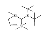 (Di-tert-butylmethylsilyl)(dimethyl-2-propenylsilyl)(trimethylsilyl)methan结构式