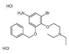 3-bromo-4-[2-(diethylamino)ethoxy]-5-phenylmethoxyaniline,dihydrochloride结构式