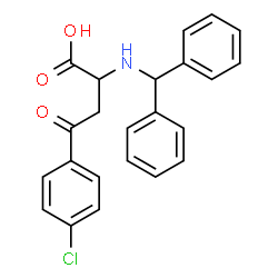 2-(BENZHYDRYLAMINO)-4-(4-CHLOROPHENYL)-4-OXOBUTANOIC ACID Structure