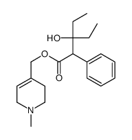 (1-methyl-3,6-dihydro-2H-pyridin-4-yl)methyl 3-ethyl-3-hydroxy-2-phenylpentanoate Structure