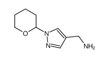 (1-(tetrahydro-2H-pyran-2-yl)-1H-pyrazol-4-yl)Methanamine Structure
