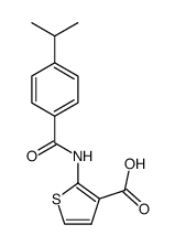 2-(4-isopropylbenzamido)thiophene-3-carboxylic acid结构式
