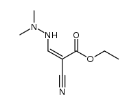 (Z) cyano-2 N,N-dimethylhydrazino-3 propenoate d'ethyle Structure