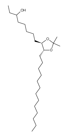 3-hydroxy-9,10-isopropylidenedioxytricosane结构式