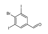 4-Bromo-3,5-diiodobenzaldehyde Structure