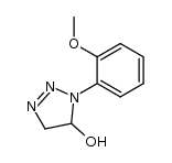1-(o-methoxyphenyl)-4,5-dihydro-5-hydroxy-1H-1,2,3-triazole结构式