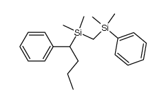 ((dimethyl(1-phenylbutyl)silyl)methyl)dimethyl(phenyl)silane结构式