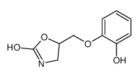 5-[(2-hydroxyphenoxy)methyl]-1,3-oxazolidin-2-one结构式