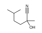 2-hydroxy-2,5-dimethylhexanenitrile结构式