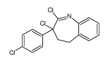 2,3-dichloro-3-(4-chlorophenyl)-4,5-dihydro-1-benzazepine Structure