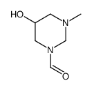 1(2H)-Pyrimidinecarboxaldehyde, tetrahydro-5-hydroxy-3-methyl- (9CI) Structure