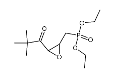 diethyl ((3-pivaloyloxiran-2-yl)methyl)phosphonate Structure