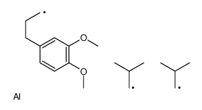 3-(3,4-dimethoxyphenyl)propyl-bis(2-methylpropyl)alumane结构式