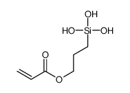 3-trihydroxysilylpropyl prop-2-enoate结构式