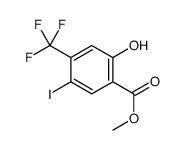 2-羟基-5-碘-4-(三氟甲基)苯甲酸甲酯结构式